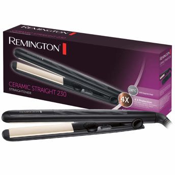 comprar Remington Plancha de Pelo Ceramic Slim - Placas Flotantes Extralargas, Ceramica Anti-estatica, Turmalina, Capa Protectora Teflon, Proteccion y Brillo, Temperatura 230C, Calentamiento 15s - S3500