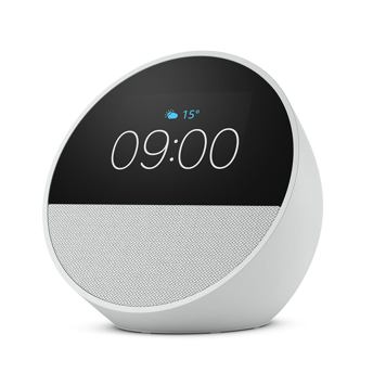 comprar Amazon Echo Spot (ultima generacion) | Despertador inteligente con sonido de calidad y Alexa | Blanco