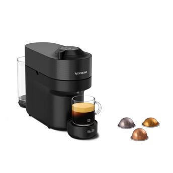 comprar Nespresso De''Longhi Vertuo Pop ENV90.B, Cafetera Automatica, Maquina de Cafe de Capsulas Desechables, 4 Tamanos de Taza, Tecnologia de Centrifugacion, Set de Bienvenida Incluido, 1260W, Negro Regaliz