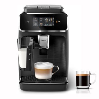 comprar Philips Serie 2300 Cafetera Superautomatica - Sistema de leche LatteGo, 4 tipos de cafe, pantalla tactil a color, SilentBrew, Molinillo Ceramico. Negro mate (EP2330/10)