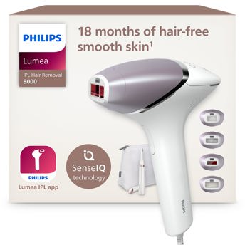 comprar Philips Lumea serie 8000, dispositivo de depilacion IPL, alternativa de depilacion laser, tecnologia SenseIQ, 4 accesorios para el cuerpo, lapiz recortador compacto saten, BRI949/00