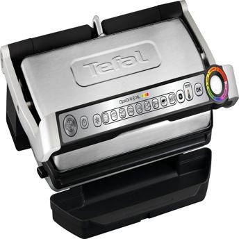 comprar Tefal Optigrill+ XL - Plancha de 2000 W de superficie XL optima para 6/8 raciones, 9 programas de coccion, indicador nivel coccion, modo manual y descongelacion, bandeja recogejugos, GC722D16