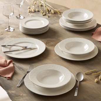 comprar Genevieve Lethu 545867 Vajilla de porcelana blanca para 6 personas (18 piezas)