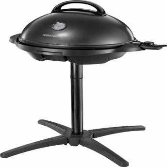 comprar George Foreman Grill - Parrilla Electrica, Barbacoa Interior y Exterior, 15 Raciones, Bandeja de Goteo Extraible, Revestimiento Antiadherente, Incluye Tapa, 2400 W, 5 Temperaturas, Negro - 22460-56