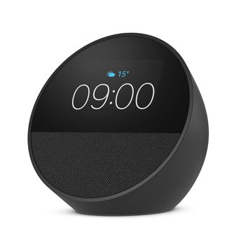 comprar Amazon Echo Spot (ultima generacion) | Despertador inteligente con sonido de calidad y Alexa | Negro